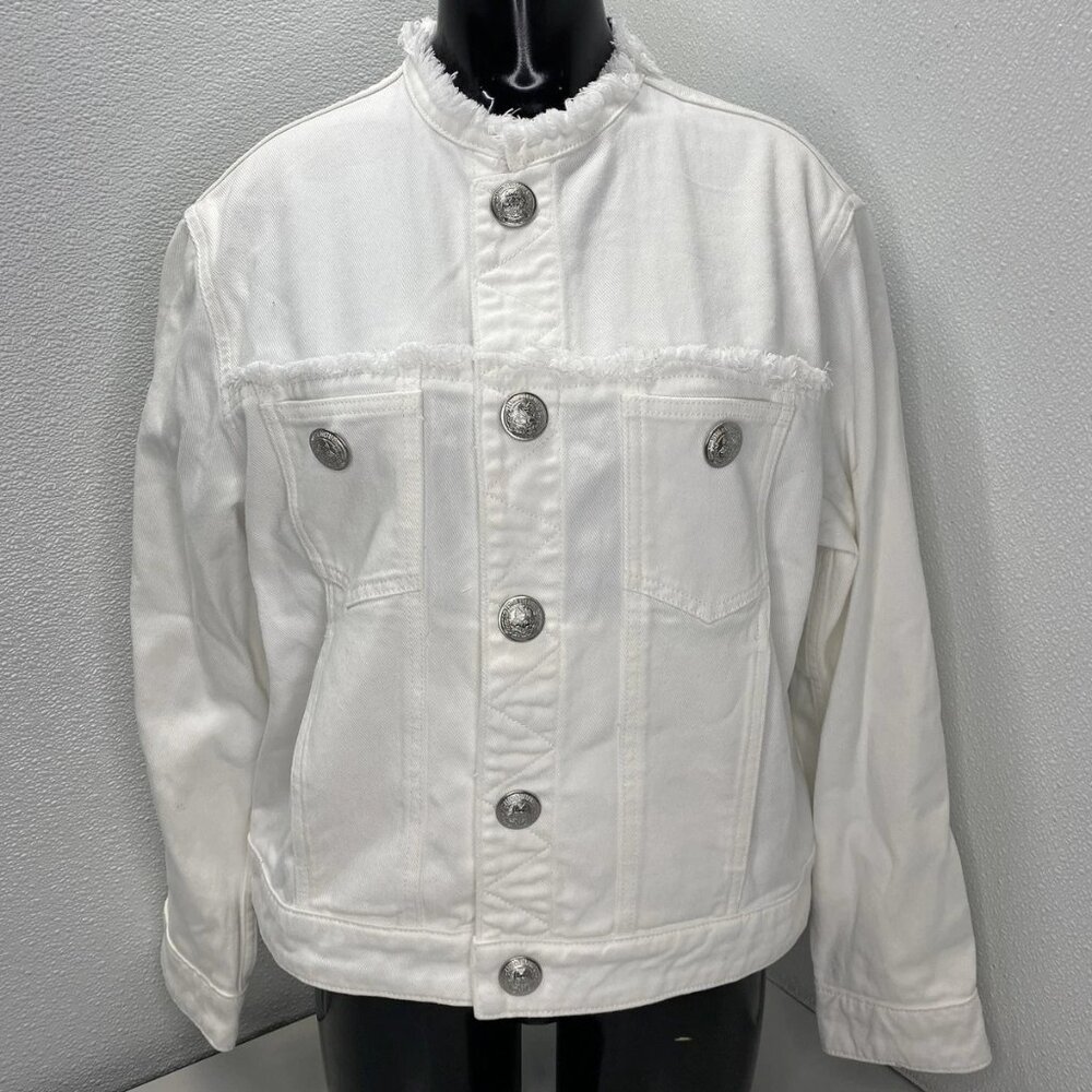 Zadig & Voltaire “Kaely” Destroy Denim Jacket – Size S (NWT)